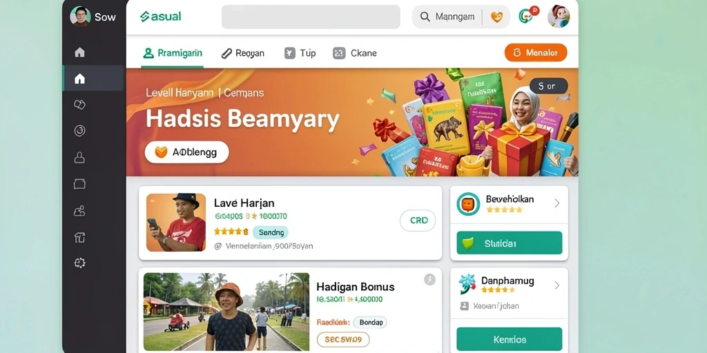 Tampilan antarmuka pengguna yang menarik dan mudah dipahami.
