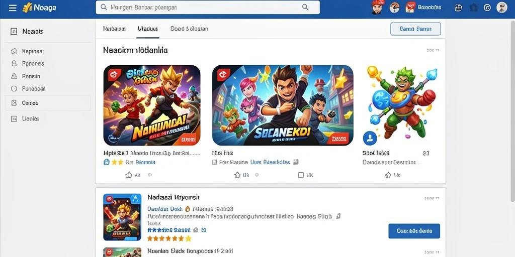 Tampilan antarmuka permainan yang menarik dan intuitif.