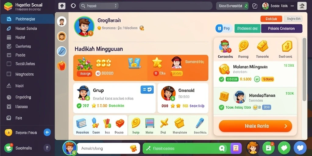 Tampilan antarmuka yang menawan dan intuitif.