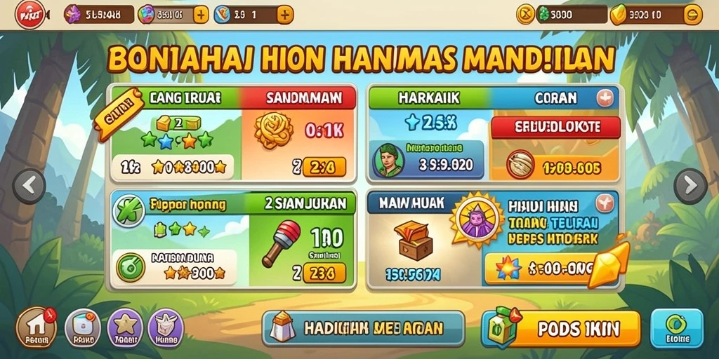 Tangkapan layar menampilkan level yang penuh warna dan menarik.